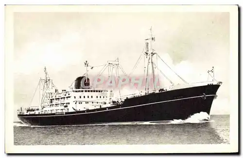 Cartes postales Bateau Compagnie des Messageries Maritimes Navires de charge Maori Marquisien Malais Mauricien M