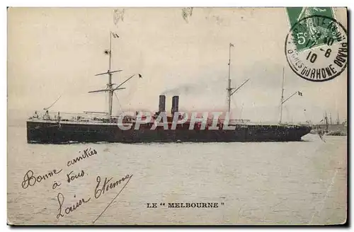 Cartes postales Bateau Le Melbourne