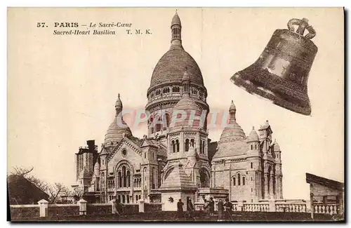 Ansichtskarte AK Cloche Paris Le Sacre Coeur Montmartre