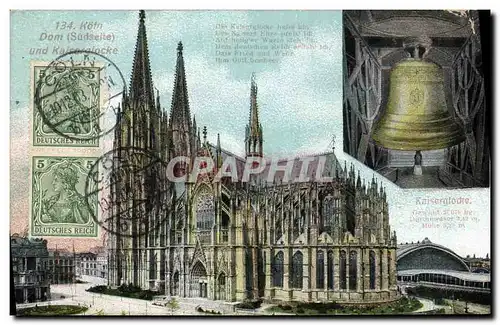 Cartes postales Cloche Koln Dom