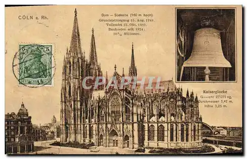 Cartes postales Cloche Coln Dom Kaiserglocke