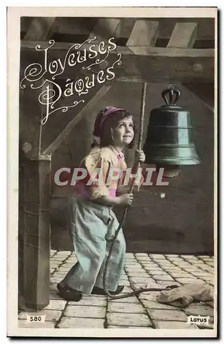 Cartes postales Cloche Enfant Cloche Paques