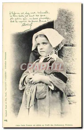 Cartes postales Folklore Botrel Enfant