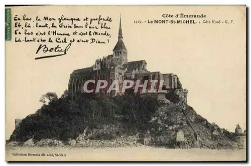 Ansichtskarte AK Botrel Mont Saint Michel