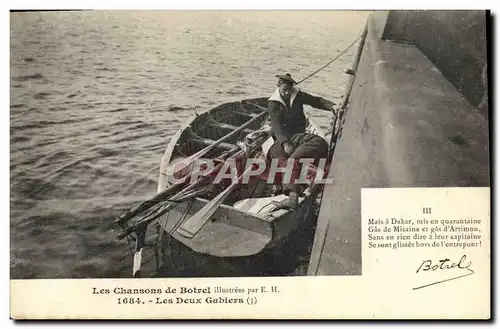 Ansichtskarte AK Folklore Les chansons illustrees de Th Botrel Les deux Gabiers Marins