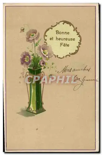 Cartes postales Fantaisie Fleurs