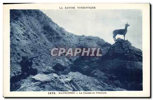 Cartes postales Chasse Savoie Maurienne La chasse au Chamois
