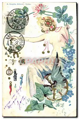 Cartes postales Fantaisie Illustrateur Femme