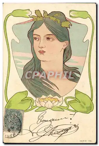 Cartes postales Fantaisie Illustrateur Femme