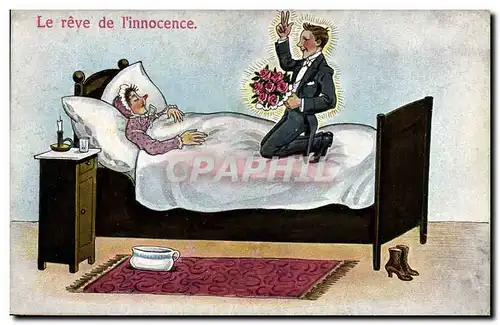 Ansichtskarte AK Fantaisie Illustrateur Le reve de l&#39innocence