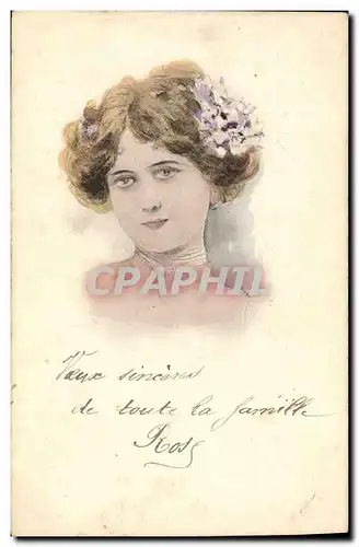 Cartes postales Fantaisie Illustrateur Femme