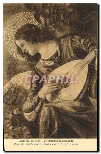 Ansichtskarte AK Melozzo da Forli Un angelo musicante Roma