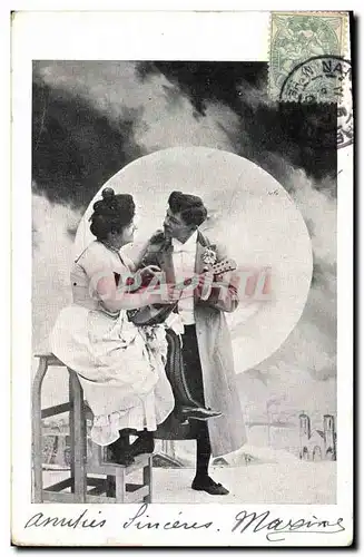 Cartes postales Femme Lune