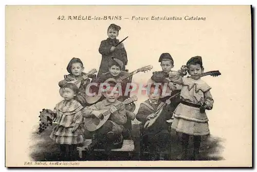 Cartes postales Amelie les Bains Future Estudianta Catalane Enfants
