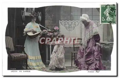 Cartes postales Lecon de danse Femme Enfant Grand Mere