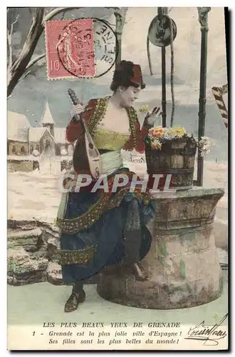 Cartes postales Les plus beaux yeux de Grenade Femme