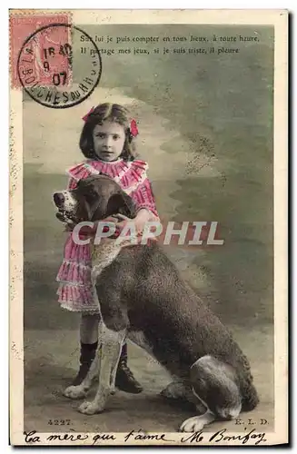 Cartes postales Chiens Chien Enfant