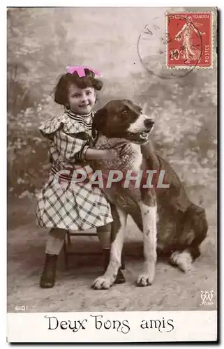 Cartes postales Chiens Chien Enfant