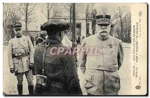 Cartes postales Militaria Nos poilus en Alsace