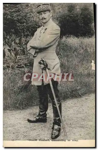 Cartes postales Militaria General Humbert commanding an army