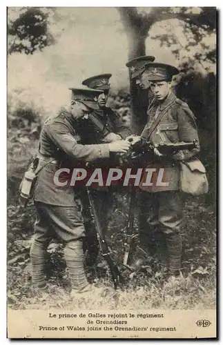 Ansichtskarte AK Militaria Le prince de Galles rejoint le regiment de Grenadiers