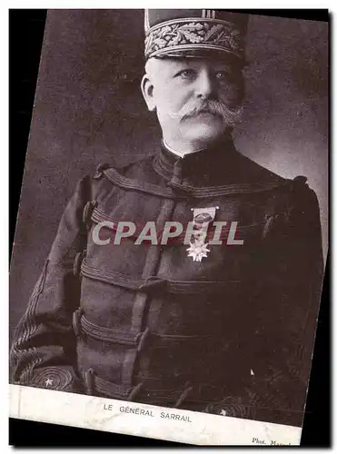 Cartes postales Militaria Le general Sarrail