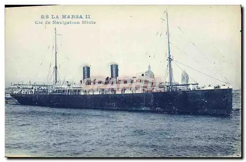 Ansichtskarte AK Bateau SS La Marsa II Cie de Navigation Mixte