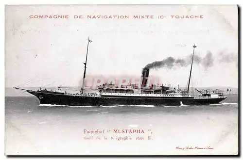 Cartes postales Bateau Compagnie de Navigation Mixte Cie Touache Mustapha