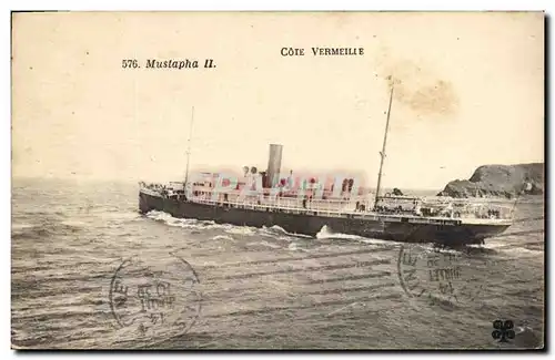 Cartes postales Bateau Mustapha II Cote Vermeille