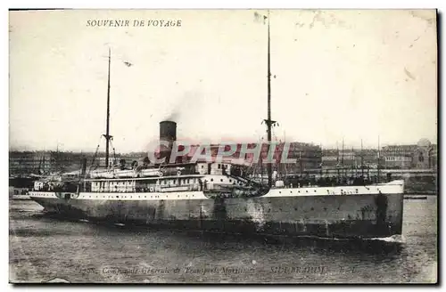 Cartes postales Bateau Compagnie Generale de Transports maritimes Sidi Brahim