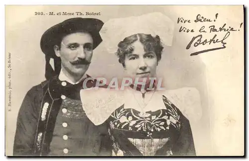 Cartes postales Folklore Mr et Mme Botrel