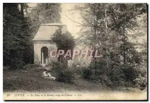 Cartes postales Chasse Juvisy Le parc et le rendez vous de chasse