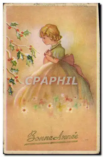 Cartes postales Fantaisie Illustrateur Enfant Bonen annee