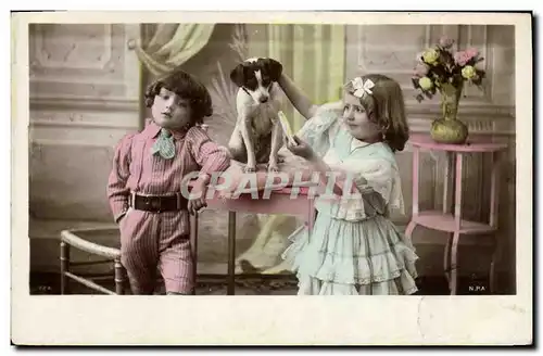 Cartes postales Chien Chiens Enfants