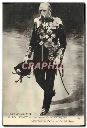 Ansichtskarte AK Militaria Sir John French Commandant de l&#39armee anglaise