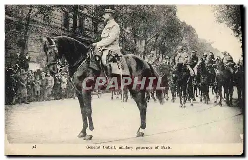 Ansichtskarte AK Militaria General dubail military governor of Paris