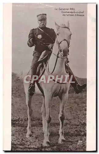 Cartes postales Militaria Le General Pau Commandant en chef de l&#39armee d&#39Alsace