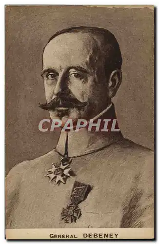 Cartes postales Militaria General Debeney Medaille