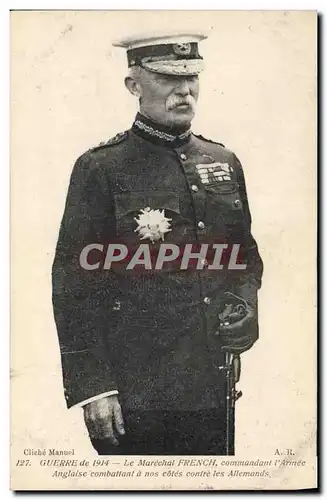 Cartes postales Militaria Le Marechal French commandant l&#39armee Anglaise