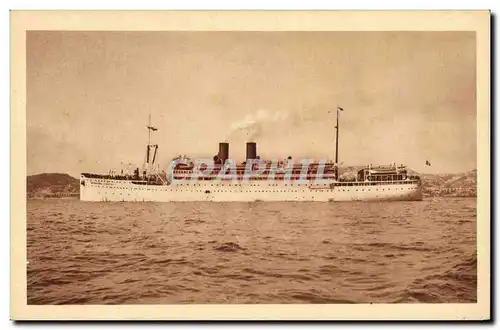 Cartes postales Bateau Paquebot Marechal Lyautey Paquet Marseille