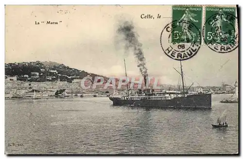 Cartes postales Bateau Paquebot Cette Le Marsa