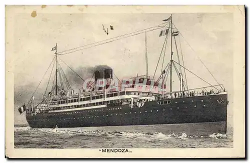 Cartes postales Bateau Paquebot Mendoza