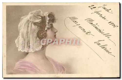 Cartes postales Fantaisie Illustrateur Femme