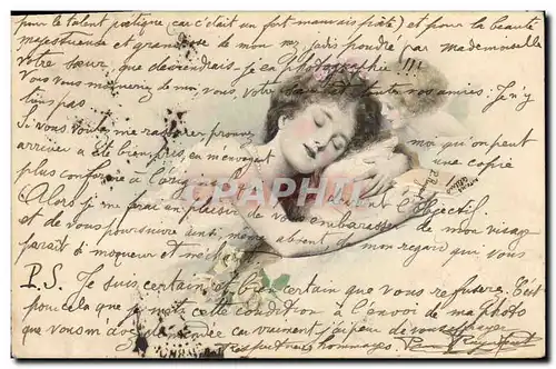 Cartes postales Fantaisie Femme Ange