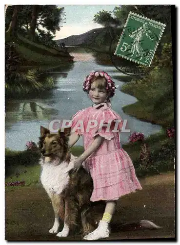 Cartes postales Chien Chiens Enfant