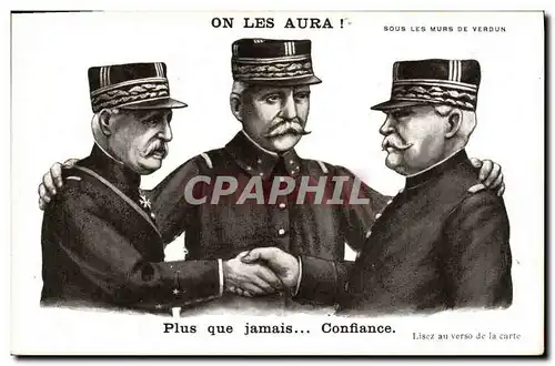 Cartes postales Militaria On les aura ! Sous les murs de Verdun plus que jamais confiance