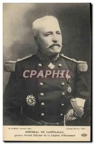 Cartes postales Militaria General de Castelnau promu Grand Officier de la Legion d&#39honneur