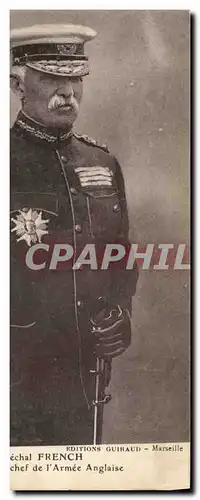 Cartes postales Militaria Marechal French General en chef de l&#39armee anglaise