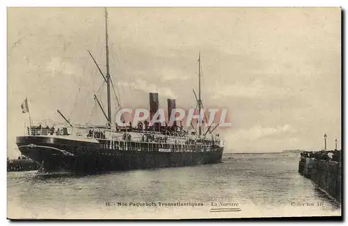 Cartes postales Bateau Paquebot La Navarre