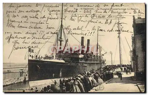 Cartes postales Bateau Paquebot Transatlantique La Navarre St Nazaire